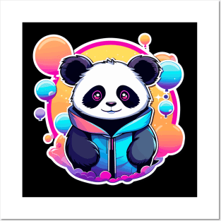 Panda Illustration Posters and Art